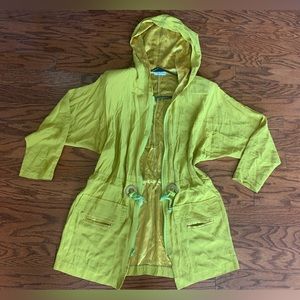 Design Today 1990s+ Lemon Green Oversize Hooded Jacket Size XL